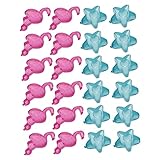 GRIRIW 80個再利用可能なアイスキューブ 星とフラミンゴ型 飲み物用急速冷却 冷やし専用 パーティー ウイスキー ワイン対応