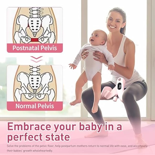 Inner Thigh Exerciser for Women,Kegel Exerciser(Adjustable Resistance),Pelvic Floor Muscle Trainer,Thigh Exercise Equipment,kegel Exercise with Resistance Band,Slim Thighs,Shape Back & Lift HIPS