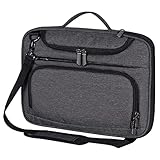 BERTASCHE 12.3-13 Inch Laptop Sleeve Bag Compatible with MacBook Air 13/Pro 13, Surface Pro 9/8/7/6/5/4, iPad Pro 12.9, Notebook Laptop Carrying Case with Shoulder Strap,Grey
