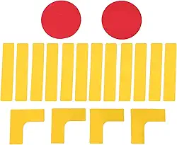 Kit de Marcadores de Quadra de Pickleball, Kit de Marcador de Linhas de Quadra de Silicone para Quadra Interna para Basquete, Vôlei, Badminton, Tênis