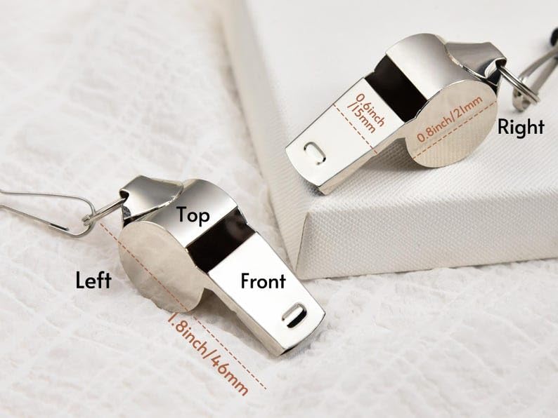 Silbato personalizado con collar para entrenador miniatura 3