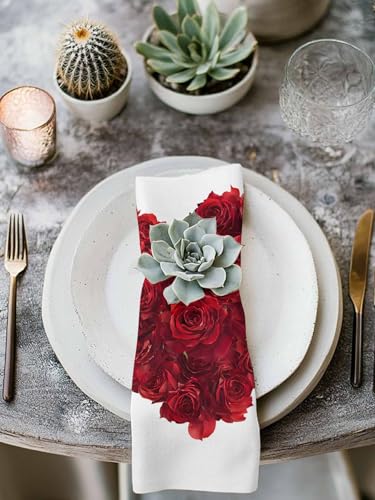 Servilletas de tela Rose Love set x4 50.5x50.5 cm miniatura 3