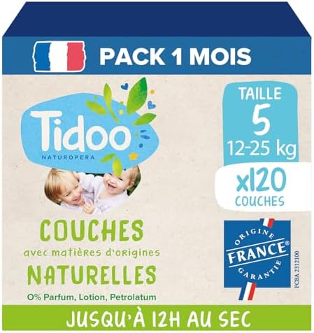 CARRYBOO - Couches Taille 1 (2-5kg) - Saines Et Ultra