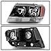 ACANII - For 1999-2004 Jeep Grand Cherokee Black Headlights Headlamps Replacement Driver + Passenger Side