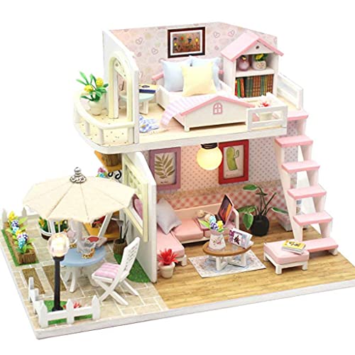 Miniatur-Puppenhaus-Bausatz, DIY-Miniatur-Zimmer-Set, DIY-Puppenhaus-Modellbausatz, Zusammengebaute Miniaturkabine Mit…
