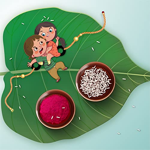 Image of Bhai Please Annoying Brother Rakhi for Brother /Bhai /Bhaiya| Set of 1 pc with Roli /Kumkum | Kids, Boys Designer, Fancy, Fun, Cartoon Wooden Rakhi Set| with Raksha Bandhan Greetings