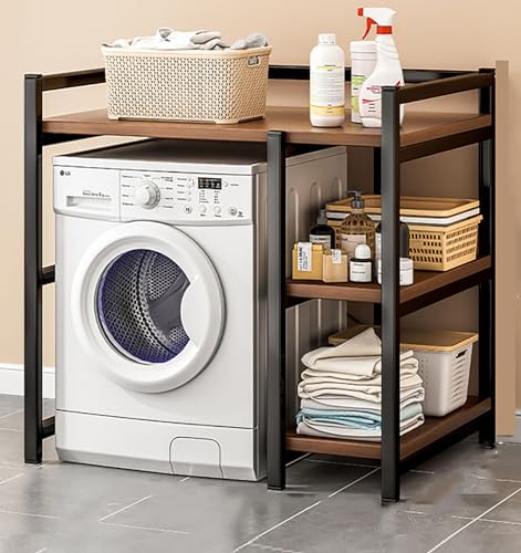 Support de rangement en métal pour machine à laver et sèche-linge sur balcon
