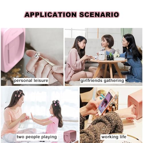 ddingsmafosee Home Nail Art Device,Portable Mobile Nail Painting Machine,Drawing Time: 25-30s,Mobile Phone Control, Customized Pattern,for Beauty & Personal Care,Save Time & Energy,Red - Image 7