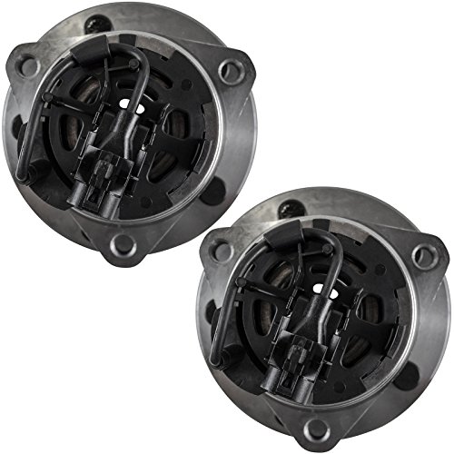 Image of TRQ Front Wheel Bearing and Hub Assembly Set 2 Piece Compatible with 04-05 Chevrolet Malibu with 4 Wheel ABS Brakes 06-07 Malibu 08-12, 08-10 Cobalt SS 08-10 HHR SS