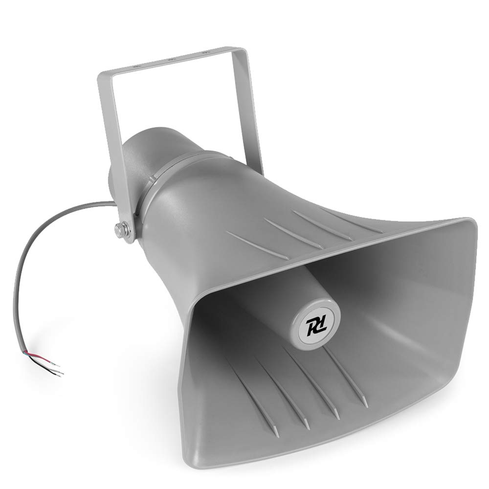 PD HS30 Weatherproof PA Horn Speaker System 100V 30W – Outdoor Public Address Loudspeaker with Mounting Bracket for Schools, Warehouses, Parks, Sports Fields, Events and Industrial Sites
