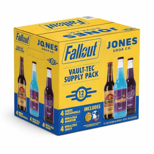 Jones Soda Co. Fallout Vault-Tec Supply Pack, 12 fl oz, 12-count