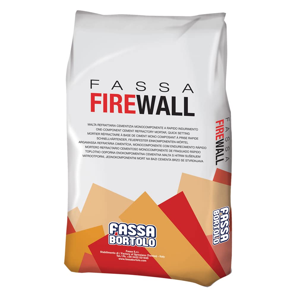 5PZ MALTA CEMENTIZIA REFRATTARIA 'FASSA FIREWALL' Kg. 5 NextradeItalia Mod.FERX.LNXDTDNNLM