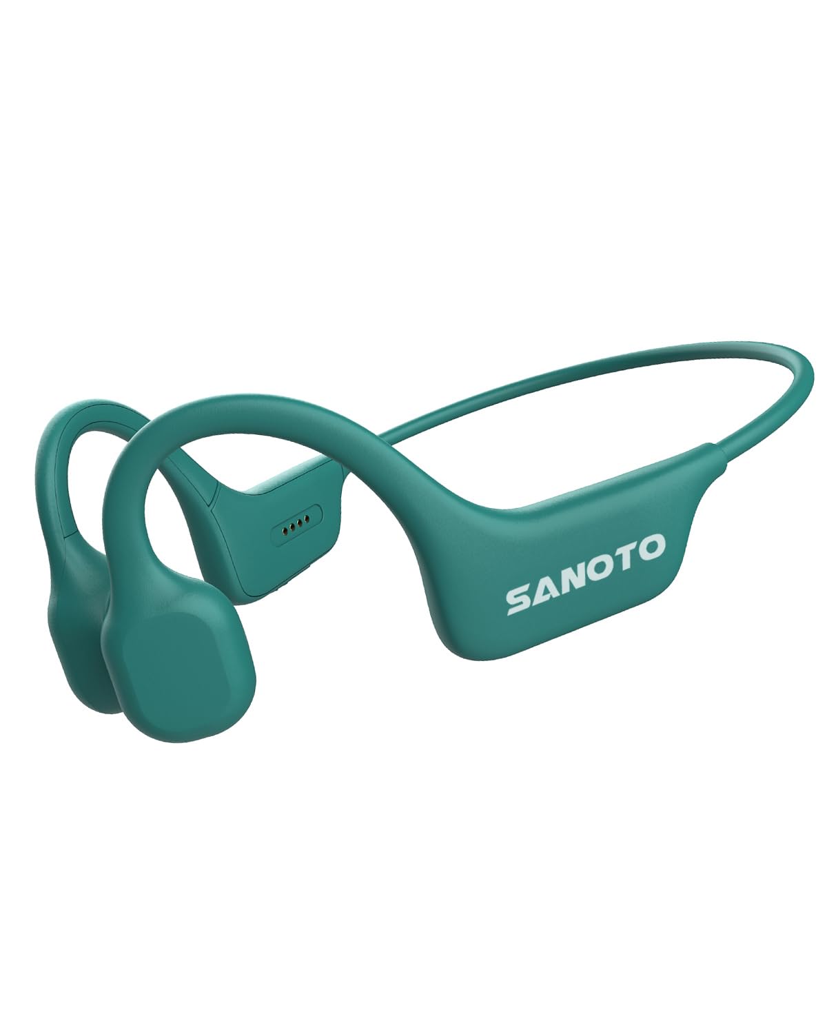 SANOTO Bone Conduction Open Ear Bluetooth Wireless Sport IPX7 Waterproof and Sweatproof Earphone Bone Suitable for Running Cycling Fitness Office