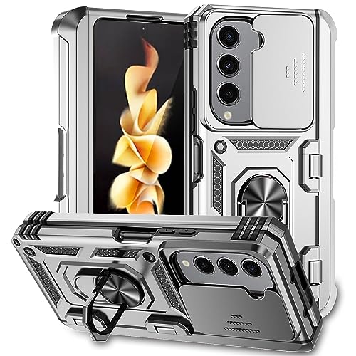 Coque Samsung Galaxy Z Fold 5 antichoc mince, étui rigide silver rigide
