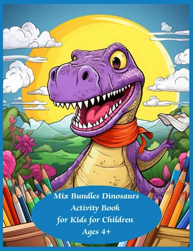 Mix Bundles Dinosaurs Activity Book for Kids for Children Ages 4+ image 2