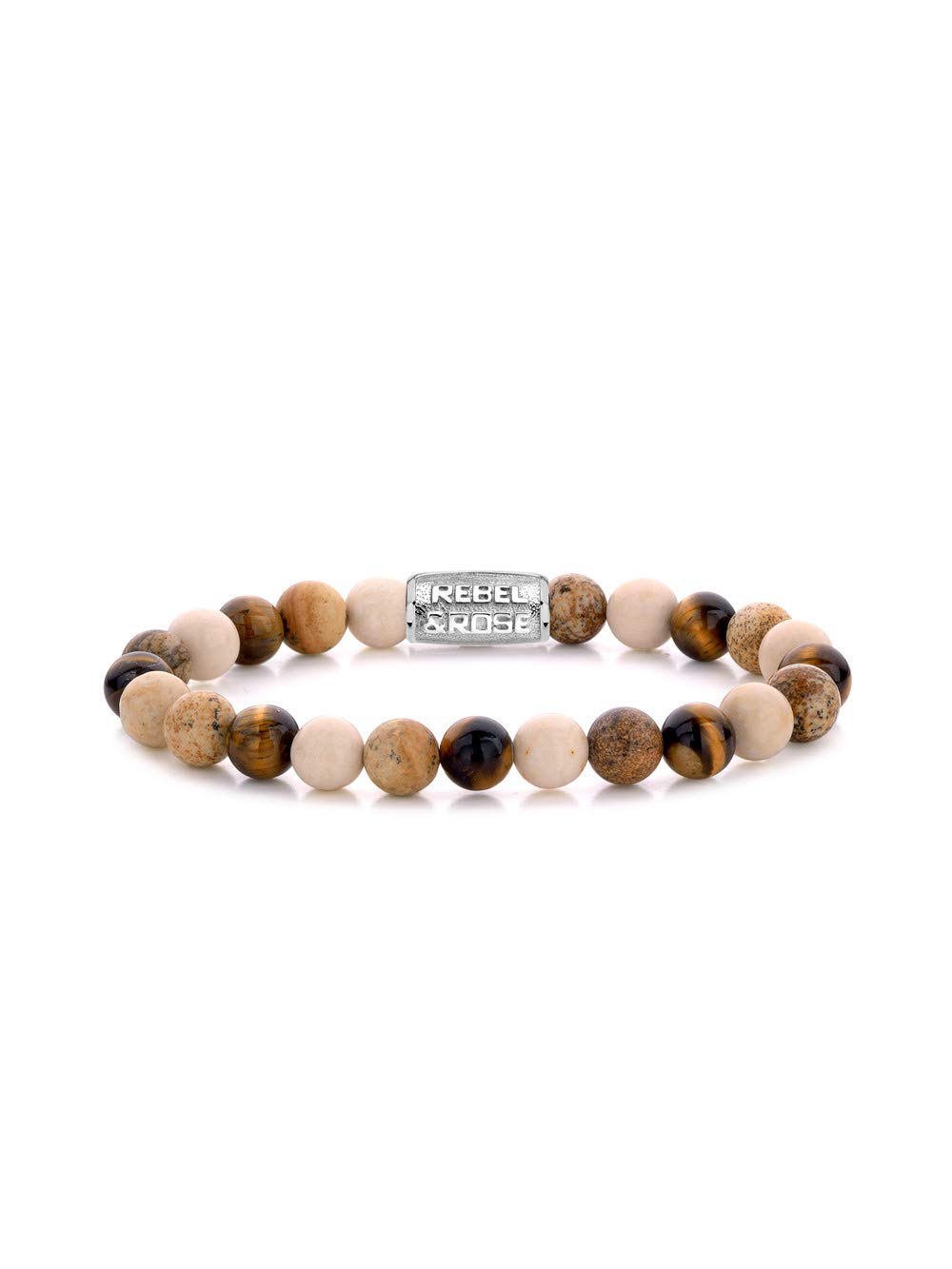 Rebel and Rose Stones Only Autumn Love 8mm Armband RR-80063-S-L (Lengte: 19.00-21.00 cm)