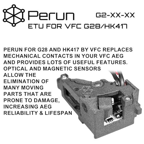 Image of Perun Mosfet Upgrade for AEG Airsoft Rifle V2 Tokyo Marui Gearbox V3, G&G ETU Gearbox, Krytac Kriss Vector, VFC G28 /HK417 Gearboxes, and HPA Systems - Programmable Fire Modes, Precocking, DMR Mode