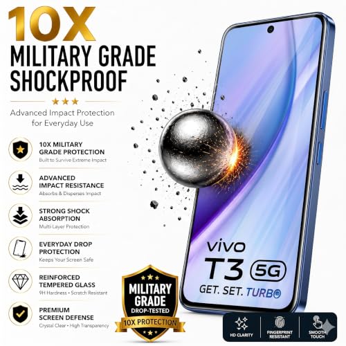 Image of ArmourPro 3D Borderless Tempered Glass for Vivo Y300, Y200 and Vivo T3, HD Clear Curved Edge to Edge Screen Protector, 9H Hardness, Oleophobic Coating, Case Friendly | Pack of 1