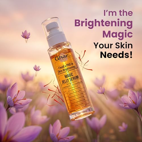 Image of Ghar Soaps Magic Jelly Mist Serum | India's First Jelly Mist Face Serum with Saffron, Niacinamide & Astaxanthin for Brightening, Even Skin Tone & Dark Spot Reduction | Lightweight, Non-Sticky, Quick Absorbing | For Men & Women - 100ml