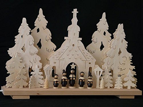 Chanteurs de Carol et des Montagnes en bois pour un décor d'exception