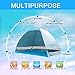 G4Free Large Pop up Beach Tent for 3-4 Person, UPF 50+ Automatic Sun Shelter Canopy Portable Outdoor Cabana Sun Umbrella