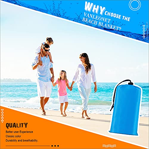 Vanleonet Beach Blanket Sandproof,Extra Large Size 83\"x78\"Sand Free Outdoor Picnic Blankets Waterproof Lightweight sandproof Mat for 4-7 Adults Travel Party Sports Camping Hiking - Thumbnail 3