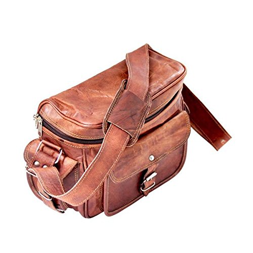 pranjals house Real Hunter Leather Camera Shoulder Bag