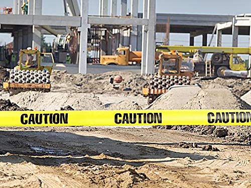 Ateret ATT3C1512/C.ROLL Premium Yellow Caution Tape I 3 Inch X 1000 Feet I Harzard Tape W/Bright Yellow & Bold Black Text I 3 Inch Wide thumb #7