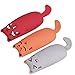 Bojafa Cat Catnip Toys 3 Pack for Cats Playing Chewing Teeth Cleaning Toys - Creative Pillow Scratch Pet Catnip Teeth Grinding Chew Toys for Indoor Cats