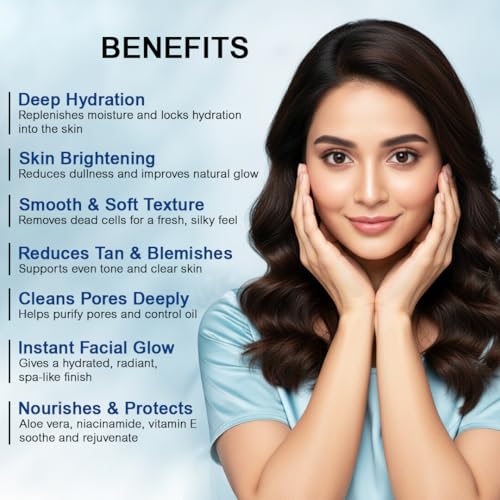 Image of Freeskin Hydra Facial Kit 6 Steps | Intense Hydration Boost for Dry & Dull Skin | Replenishes Moisture, Smoothens Texture & Revives Natural Radiance