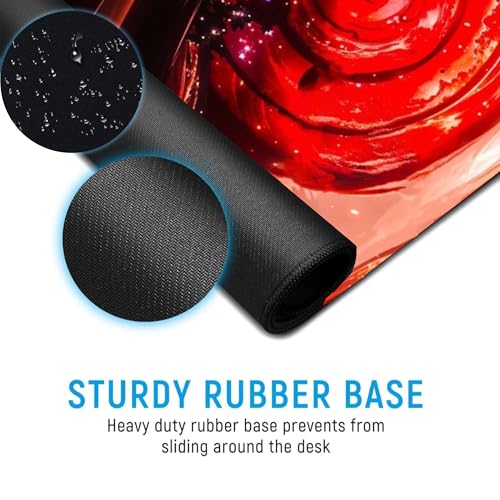 Image of XL Extended Gaming Mouse Pad | XXL Large Desk Mat 60x30cm for Laptop & PC | Non-Slip Rubber Base, Waterproof, Durable & Smooth Surface | Office, Gaming & Study, asthetic