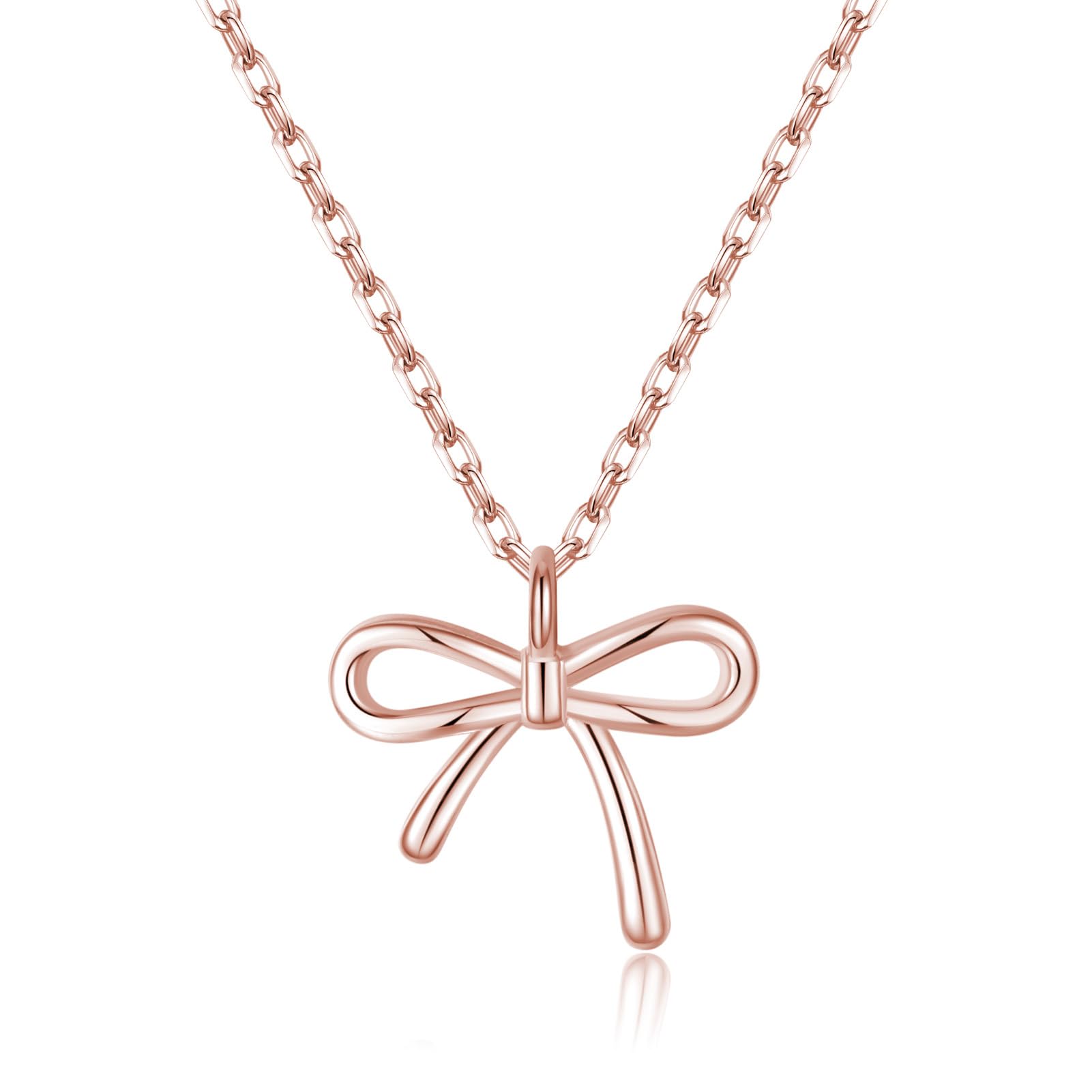 Collar de lazo en plata 925 ideal para regalo de mujeres y adolescentes 7