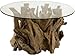 Uttermost Driftwood Glass Top Cocktail Table