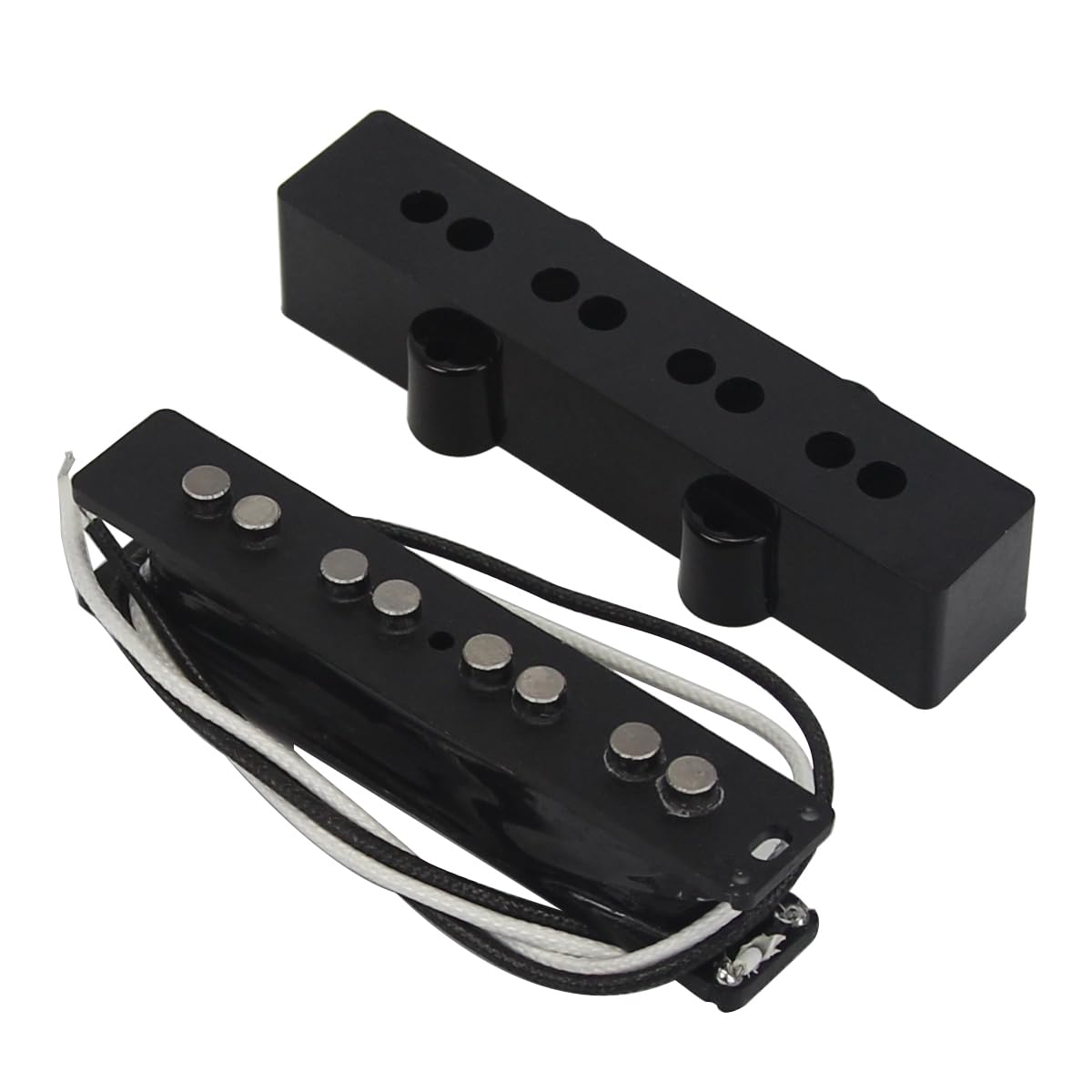 FLEOR Pickup JB Bass Alnico 5 Set pickup al manico e al ponte Misura 4 corde JB Bass Parte pickup per chitarra