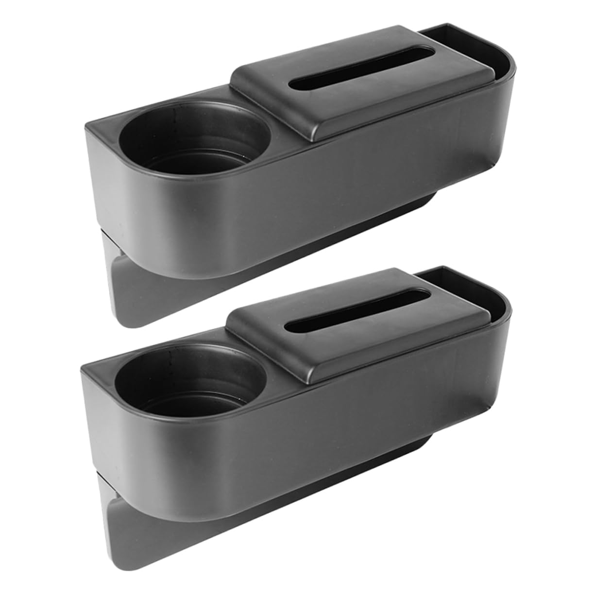 Cabilock 2piezas Portavasos Diseño Especial Organizador Asiento Coche Caja Ranuras Asiento Vehículo