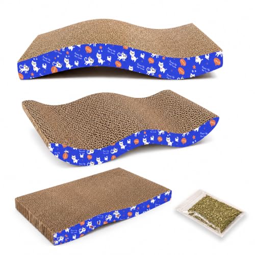 Image of PETS EMPIRE Cat Scratcher Cardboard (CT14 + PB110 + PB109)