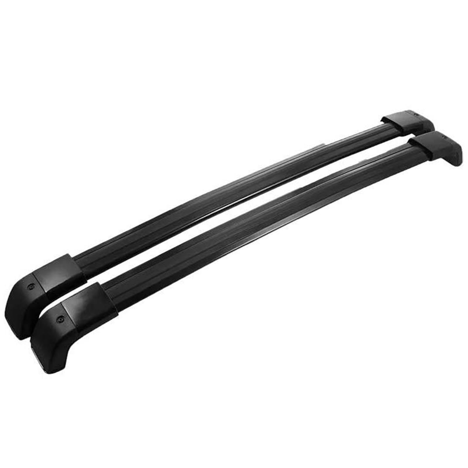 Barres de toit robustes en alu noir Nissan X-Trail transport sécurisé