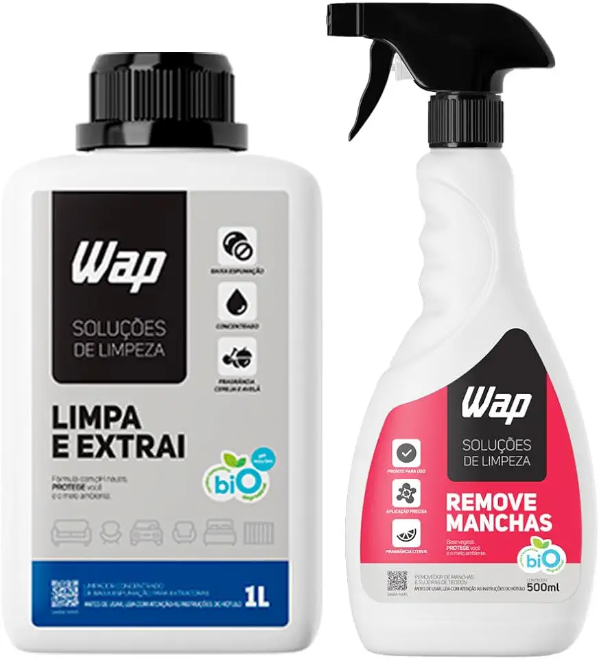 Kit Limpa e Extrai para Extratora com Remove Manchas ação profunda - 1 litro - WAP