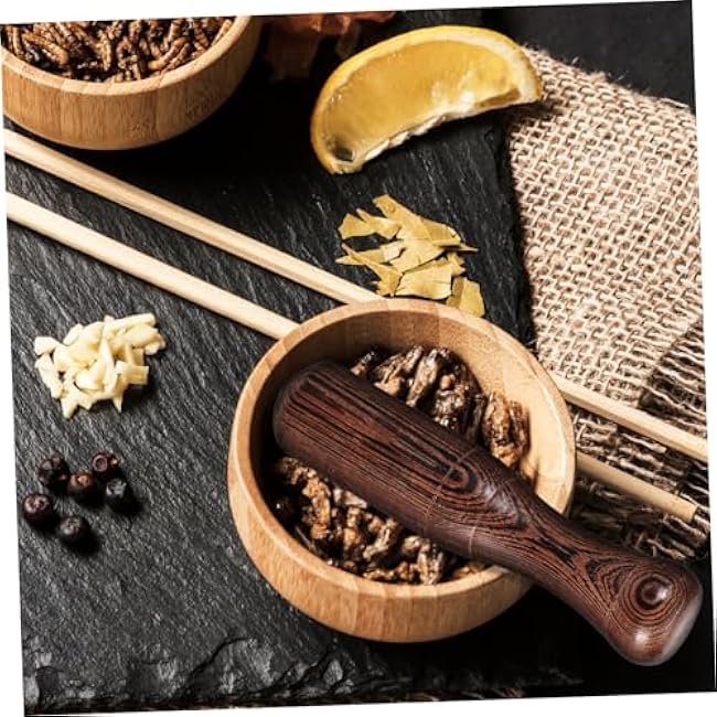 MAGICLULU 2pcs Pestle Heavy Duty Manual Masher for Grinding Spices Seasoning and Food Prep Ergonomic Design for Kitchen and Medicine Use