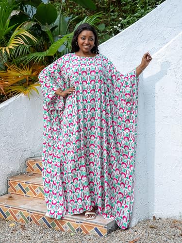 KINIKO Plus Size Kaftan Dresses for Women Caftan Bathing Suit Cover Up Casual Maxi Beach Loungewear Kimono4