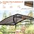 EAGLE PEAK 8x5 ft Grill Gazebo, Steel Frame Outdoor BBQ Cover, Double-Tier Polycarbonate Barbecue Canopy with Shelves