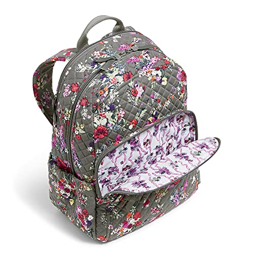 Vera Bradley Women's Cotton Campus Backpack, Hope Blooms - Recycled Cotton, One Size - Image 4