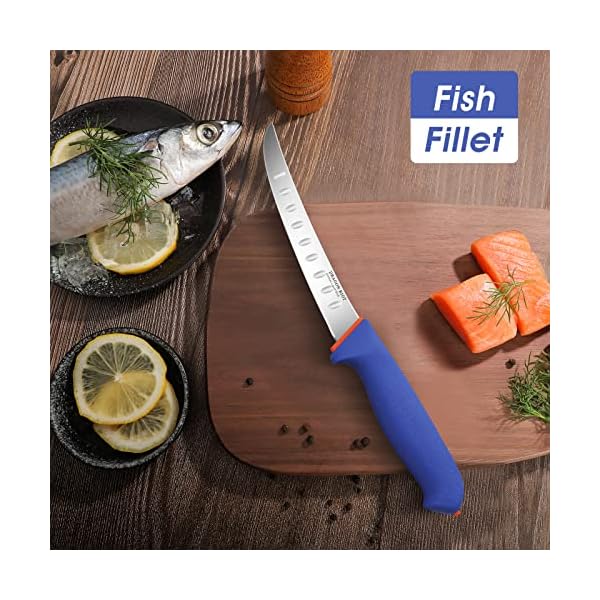 DRAGON RIOT Premium Boning Knife for Meat Cutting 6 Inch BBQ Brisket