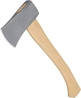 Edward Tools Wood Handle Camper Axe - 14” Sportsman’s Hatchet with 1.5 LB Vulcan Steel Head and Solid Hickory Handle for Camping, Scouts, Outdoors