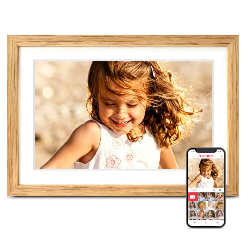 Image of Frameo Digital Picture Frame, 10.1'' Electronic Photo Frame Load from Phone | 1280x800 IPS Touch Screen, 32GB, Easy Share Photos & Videos with Family, Birthday Anniversary Wedding House Warming Gifts