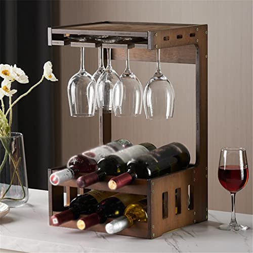 Soporte para Botellas de Vino de Madera para Mesa miniatura 3