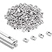 100 Pcs 4040 Series M4 T Nuts, T Slot Nut Hammer Head Fastener Nut, Nickel Plated Carbon Steel Nut for Aluminum Profile (4040 Series M4)