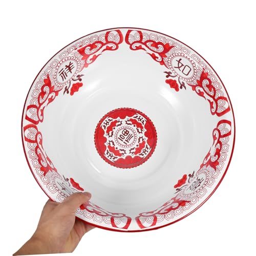 Tazón esmaltado vintage grande para cocina 36 cm miniatura 7