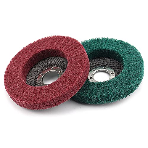 SI FANG 6Pcs 115mm Nylon Fiber Flap Disc Polishing Buffing Wheel - Image 3