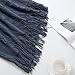 BOURINA Navy Throw Blanket 50x60 Inches Throw Textured Solid Soft Sofa Throw Couch Cover Knitted Decorative Blanket